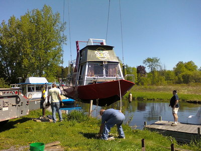 12 years in dry dock.<br />jun 2012, ready for hull and motor testing